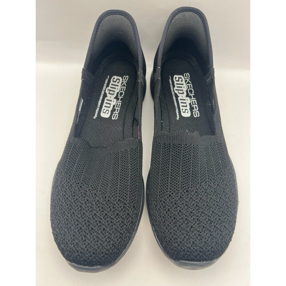 Skechers Hands Free Slip Ins Seager Believe It Black Shoes Women Size 7.5 - Picture 6 of 9